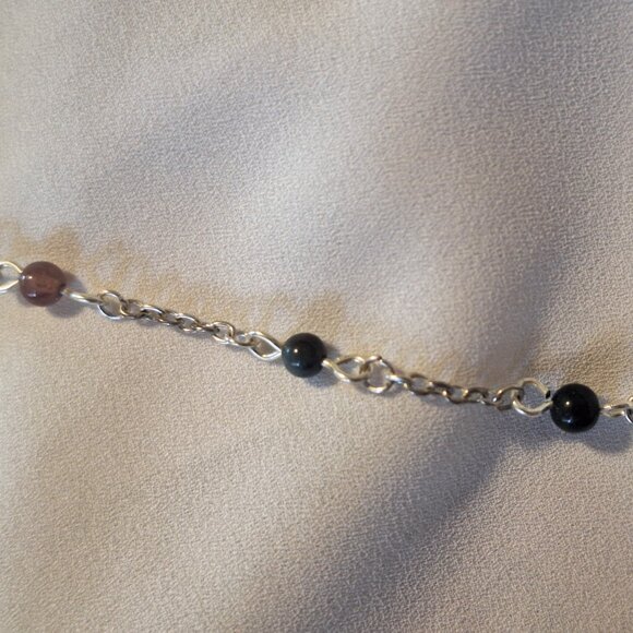 Artisan Handmade Agate Wood Lava Stone Diffuser Bead Necklace - Picture 3 of 7